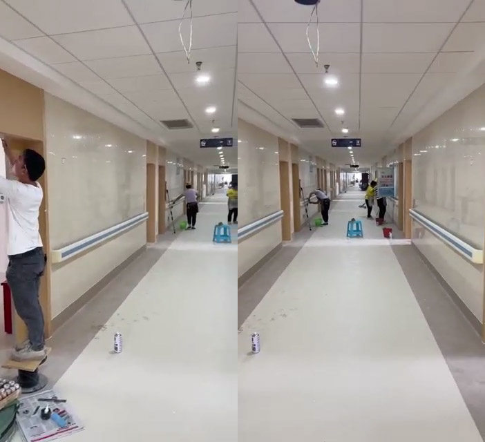 云南紅河蒙自市人民醫院安裝森森醫院門 工匠精神助力舒適環境大大提升